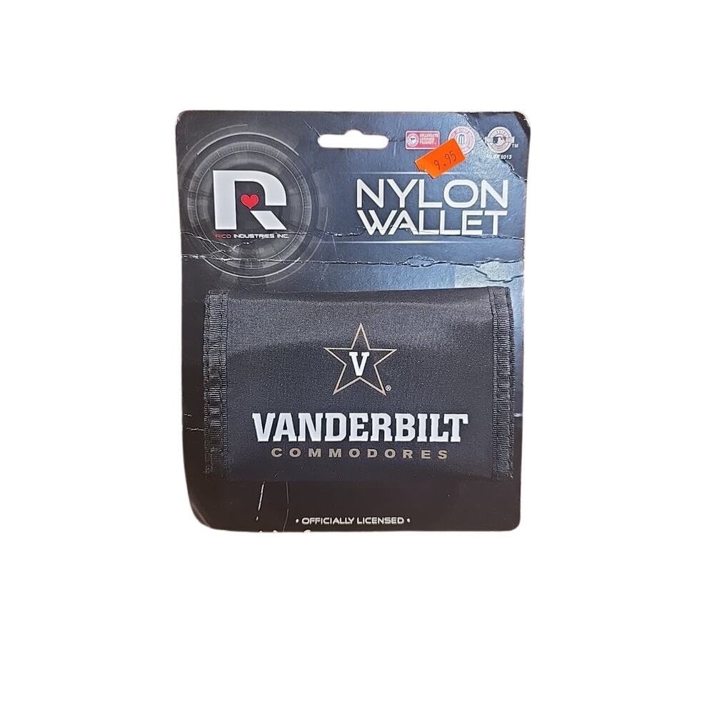 VANDERBILT University Commodores Nylon Wallet Licensed College Tri Fold